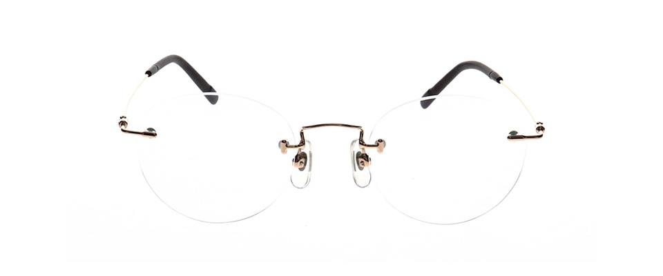 縁なしツーポイントリムレス眼鏡 - サングラス/メガネ